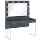 Pacific Landing 47" Vanity Set with LED Accent in Grey High Gloss and Clear, , large