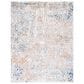 Safavieh Aston ASN728 9" x 12" Ivory and Navy Area Rug, , large
