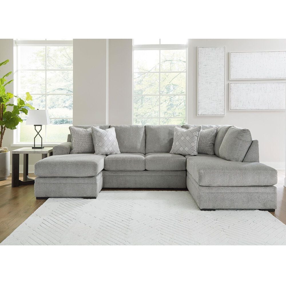 Ashley Casselbury 2-Piece Left Facing Sectional with Chaise in Cement, , large