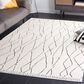 Safavieh Melody MEL112B 5"3" x 7"6" Ivory and Black Area Rug, , large