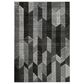 Ashley Chayse 6"6" x 9"6" Black and Gray Area Rug, , large