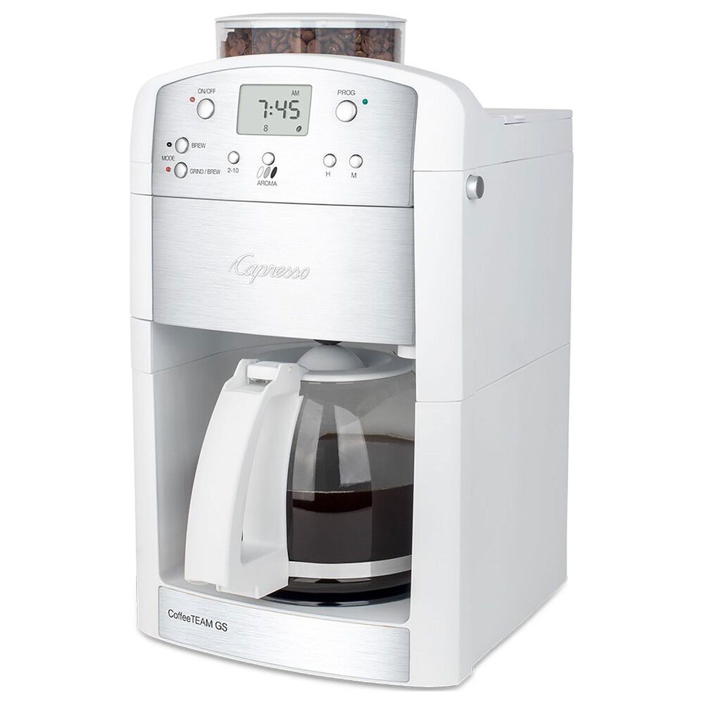 Capresso Coffee Team GS in White and Stainless Steel, , large