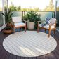 Dalyn Rug Company York 8" Round Ivory Indoor/Outdoor Area Rug, , large