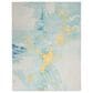 Nourison Prismatic 9"9" x 13"9" Seafoam Gold Area Rug, , large