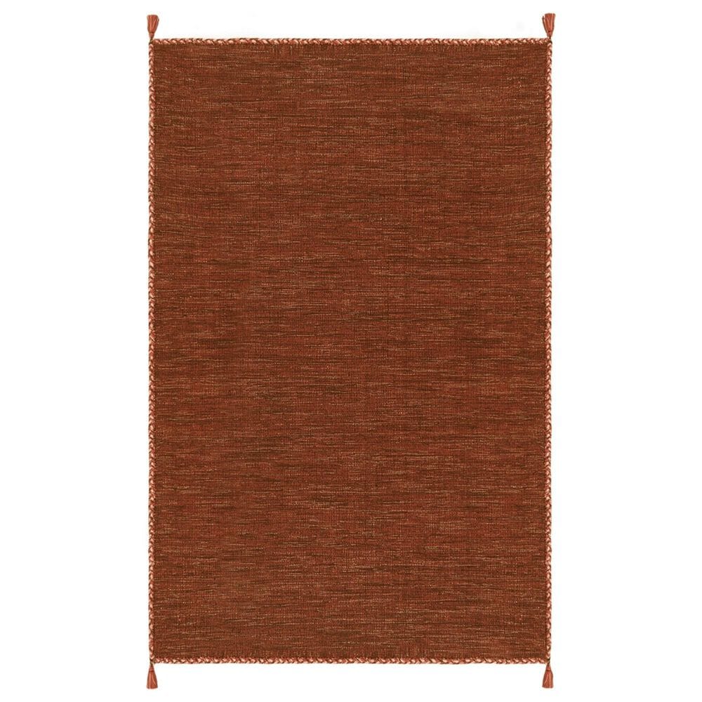 Safavieh Montauk 4" x 6" Orange and Black Area Rug, , large