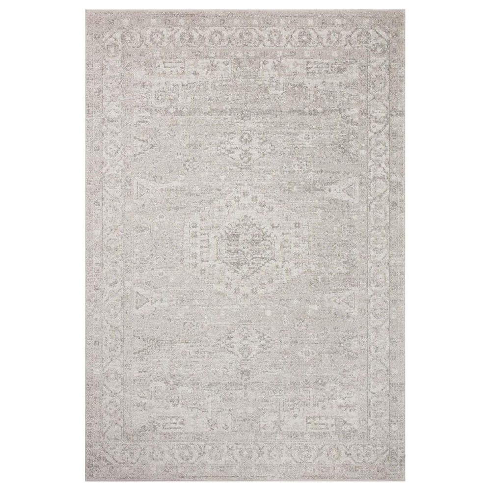Loloi II Odette 2"3" x 3"10" Silver and Ivory Area Rug, , large