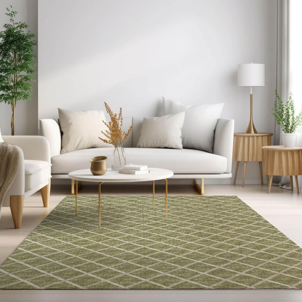 Dalyn Rug Company York 3&#39; x 5&#39; Aloe Indoor/Outdoor Area Rug, , large
