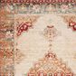 Loloi II Isadora ISA-04 8"11" x 12" Antique Ivory and Sunset Area Rug, , large