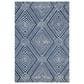 Safavieh Micro-Loop MLP608N 4" x 6" Navy and Ivory Area Rug, , large