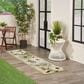 Nourison Aloha ALH33 2"3" x 8" Ivory and Green Indoor/Outdoor Runner, , large