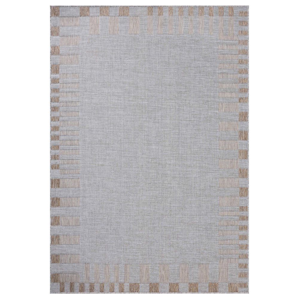 Amber Lewis x Loloi Topanga 7"10" x 10" Silver and Natural Indoor/Outdoor Area Rug, , large