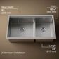 Kohler Strive 32" Undermount Double Bowl Kitchen Sink in Stainless Steel, , large