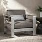 Hearth and Haven Cape Coral Outdoor Club Chair in Silver, , large