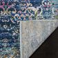 Safavieh Aria Damask 2" x 8" Blue and Multicolor Runner, , large
