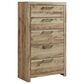Ashley Hyanna 5-Piece Queen Bedroom Set in Golden Rustic, , large