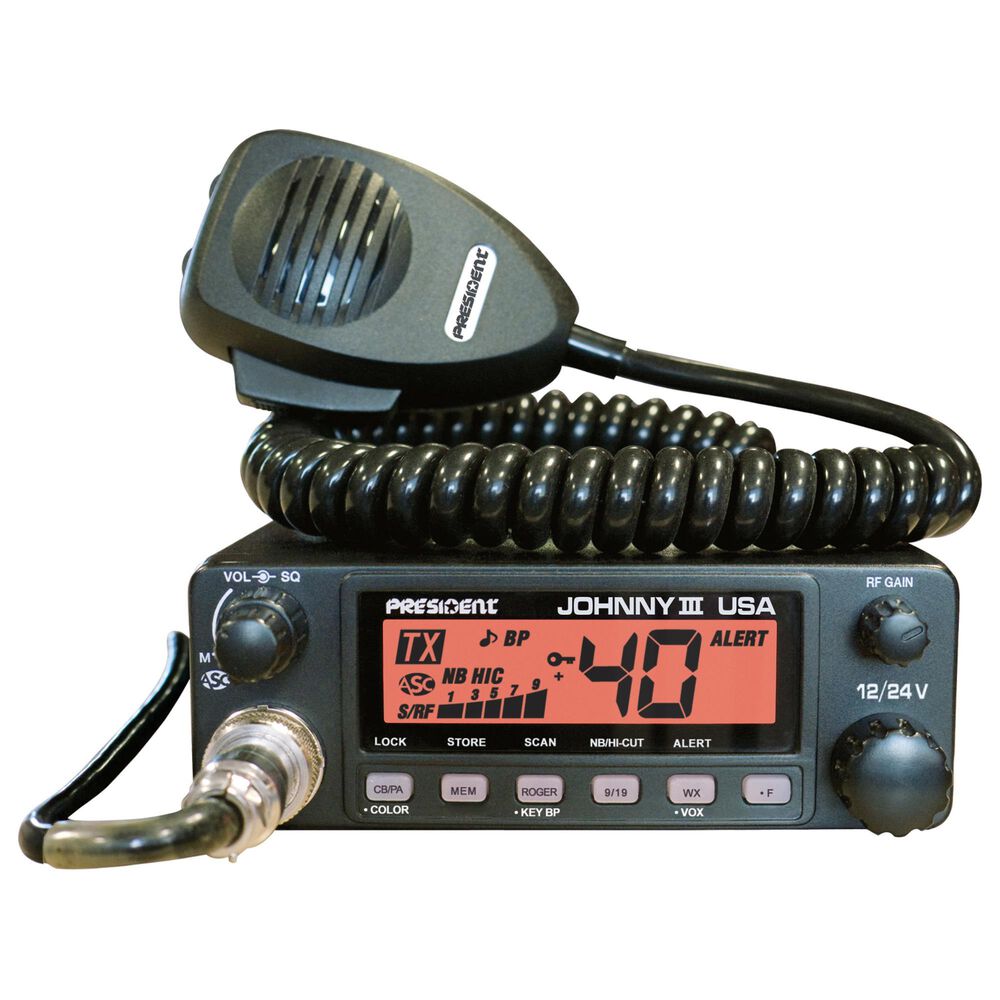 President Electronics Johnny III 12/24V Cb Radio 40 Channel, , large