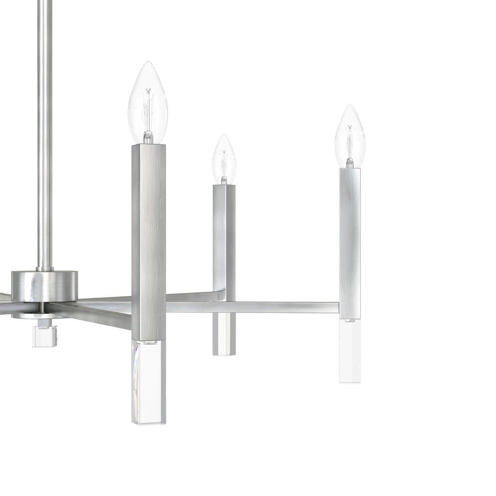 Hunter Sunjai 6-Light Chandelier in Brushed Nickel, , large