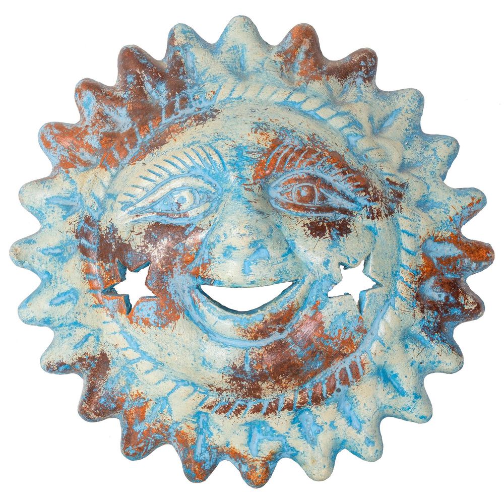 Alfresco Home Apollo Patio Sun Face in Blue Dust, , large