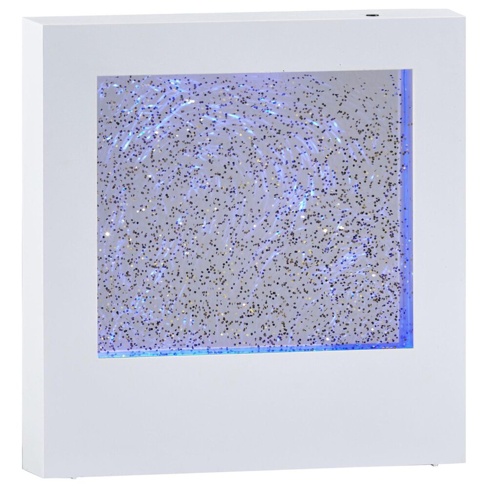 Adesso Glitter Light Box in White, , large