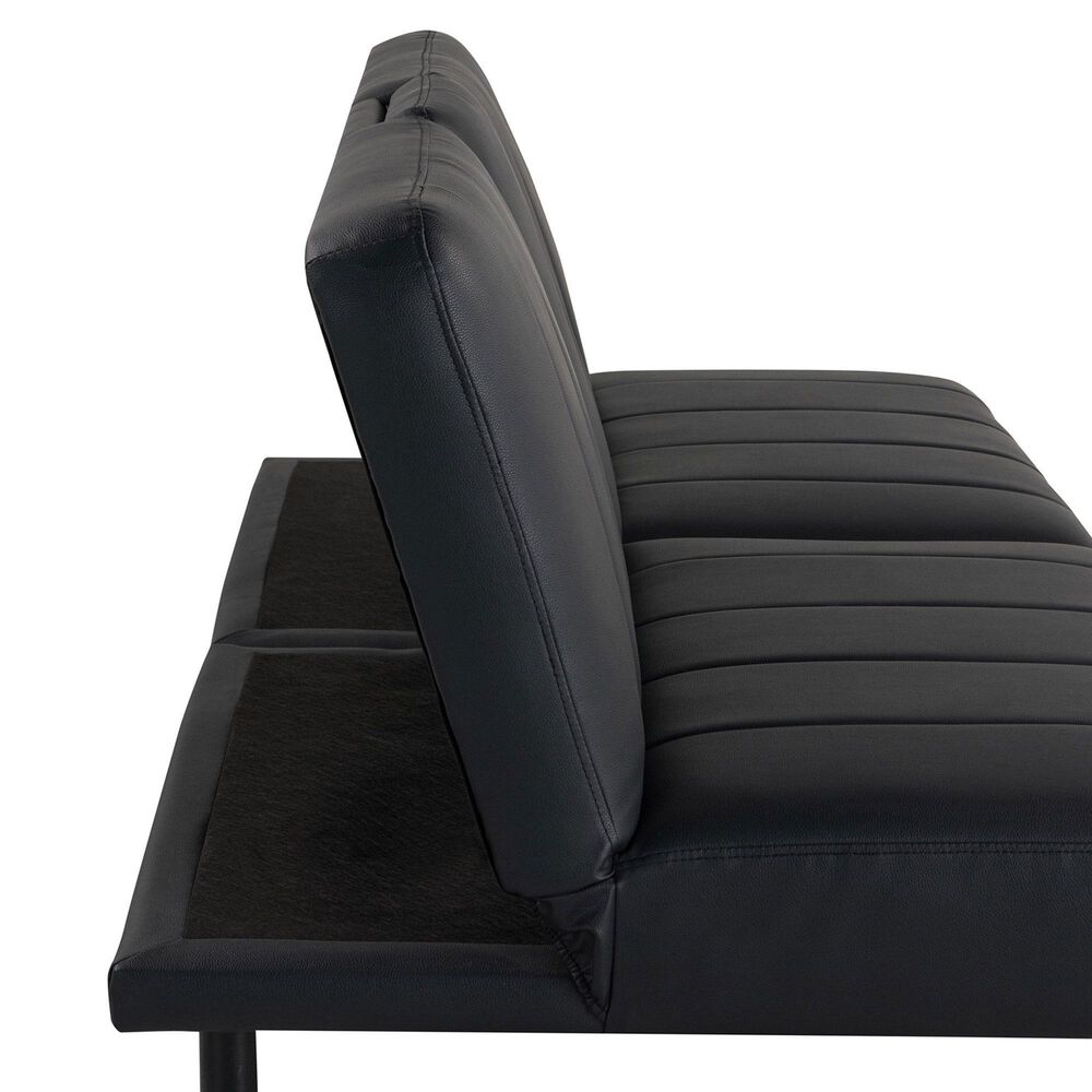 Lifestyle Solutions Cotez Convertible Sofa in Black, , large