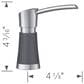 Blanco Artona Soap Dispenser in Stainless Steel and Cinder, , large