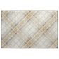 Dalyn Rug Company Soft Essentials Plaid Ivory 2"6" x 3"10" Indoor/Outdoor Area Rug, , large