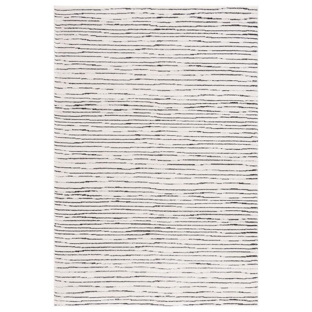 Safavieh Melody MEL118A 9" x 12" Ivory and Black Area Rug, , large