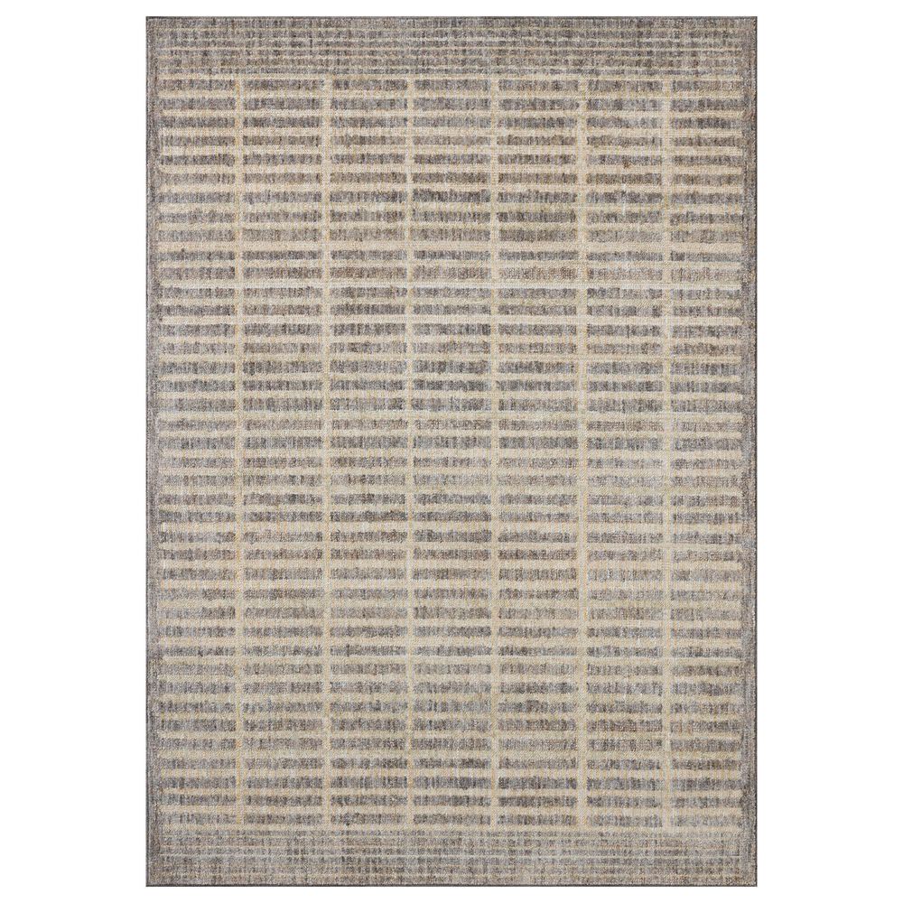 Loloi Roxie Smoke and Natural 9"3" x 13" Area Rug, , large