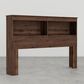 Lemoore Essential Full/Queen Bookcase Headoard in Aspen Oak, , large