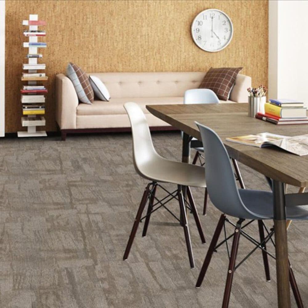 Shaw Chiseled 24&quot; x 24&quot; Carpet Tile in Compose, , large