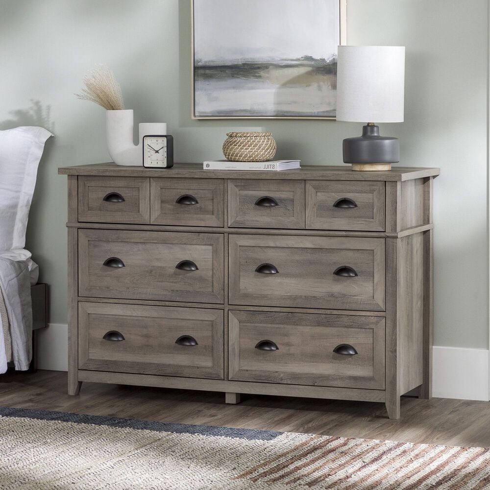 Walker Edison Odette 6-Drawer Dresser in Grey Wash, , large