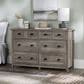 Walker Edison Odette 6-Drawer Dresser in Grey Wash, , large