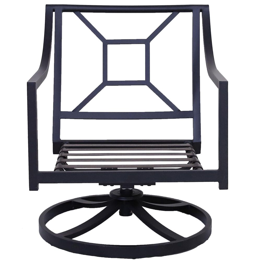 Gathercraft Charlotte Club Swivel Rocker w/ Cushion in Splendor Denim, , large