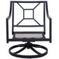 Gathercraft Charlotte Club Swivel Rocker w/ Cushion in Splendor Denim, , large
