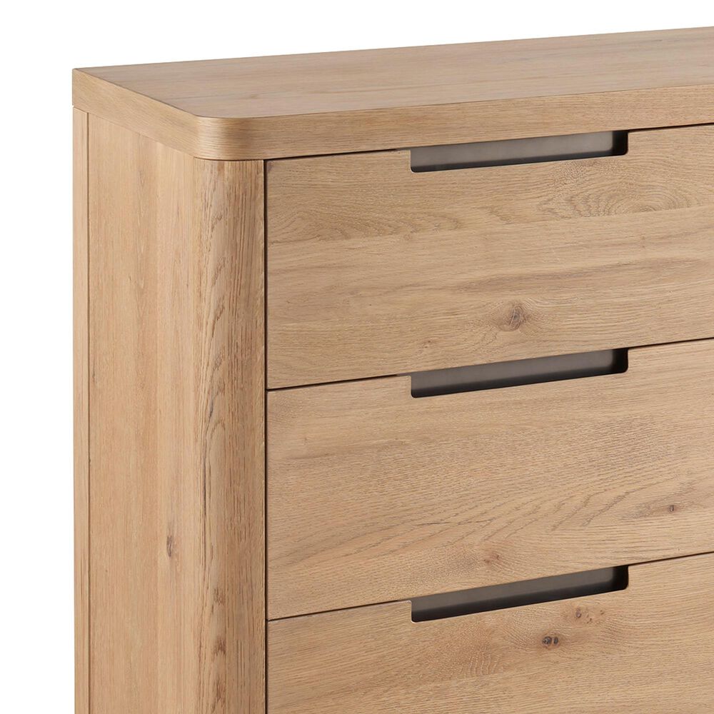 Universal Furniture Modern Walker 3-Piece King Panel Bedroom Set in Natural Oak, , large