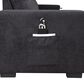 HOMLUX 95"W Reversible Sleeper Sectional Sofa with Storage Chaise, Cup Holders, USB, in Black, , large