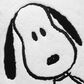 Lambs and Ivy Classic Snoopy Furry Decorative Nursery Throw Pillow in White and Black, , large
