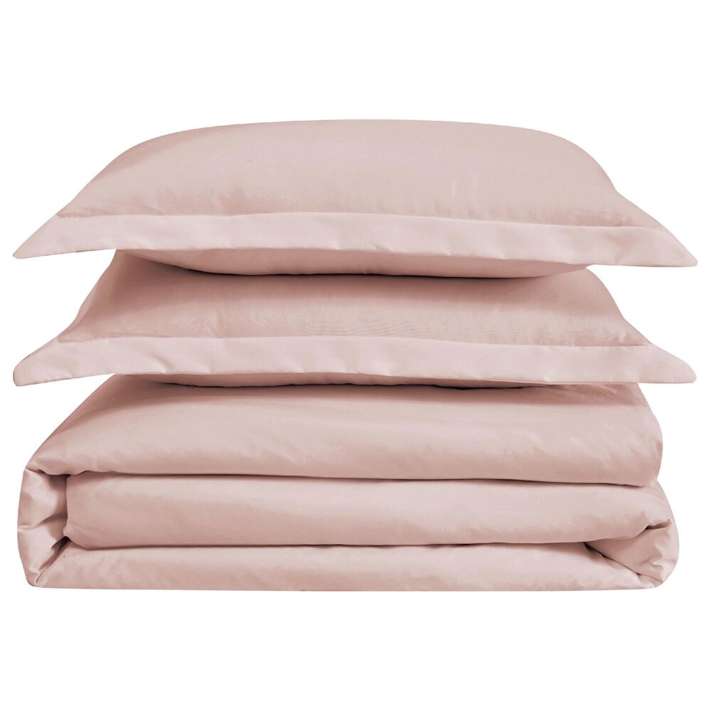 Pem America Cannon Solid 3-Piece King Duvet Cover Set in Blush, , large