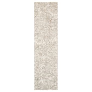 Surya Masterpiece Cream, Medium Gray and Light Gray 2"7" x 10" Runner, , large