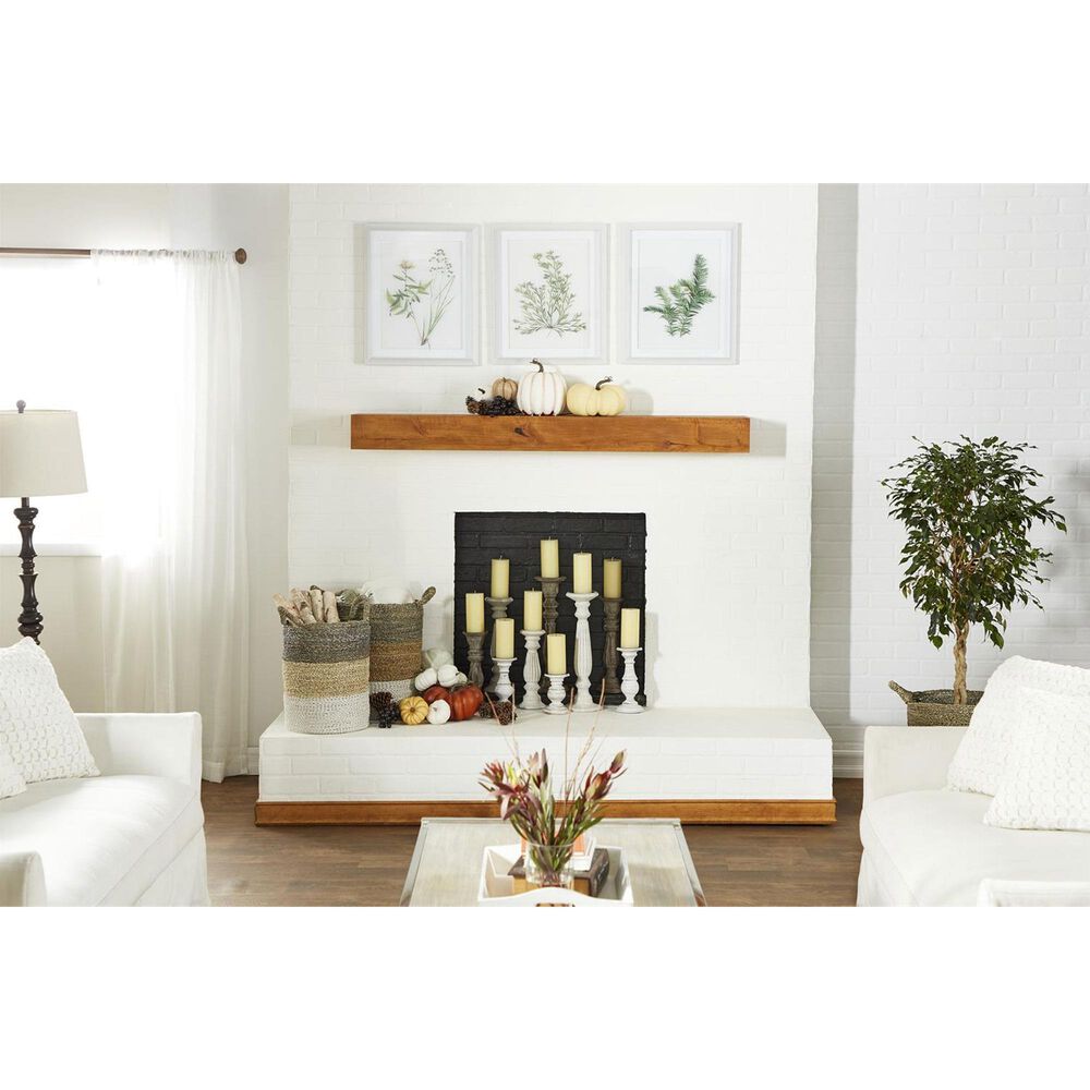 Maple and Jade 12&quot;, 15&quot;, 18&quot; Decorative Candle Holder in White &#40;Set of 3&#41;, , large