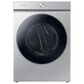 Samsung Bespoke Laundry Pair with 6.1 Cu. Ft. Front Load Washer and 7.6 Cu. Ft. Gas Dryer in Silver Steel, , large