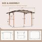 Sunwell Garden 10" Patio Pergola in Natural, , large