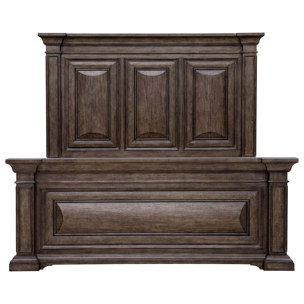 Chapel Hill Woodbury King Panel Bed in Brown, , large