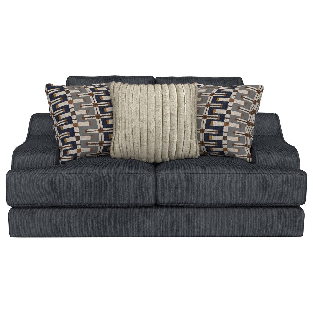 Jackson Furniture Olympus Stationary Loveseat in Sapphire, , large