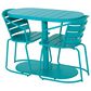 Hearth and Haven Santa Monica 3-Piece Outdoor Bistro Set in Teal, , large