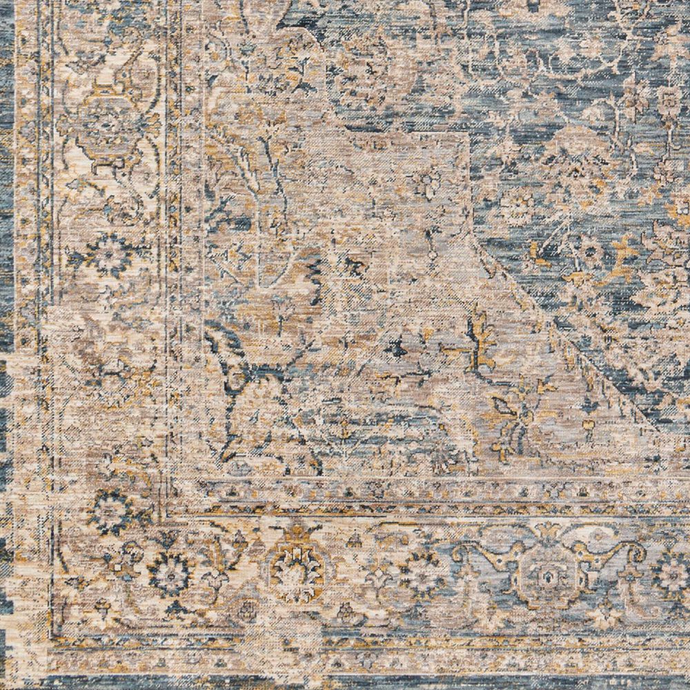 Surya Aspendos 2&#39;7&quot; x 3&#39;11&quot; Deep Teal, Ivory, Light Gray, Olive, Tan and Teal Area Rug, , large