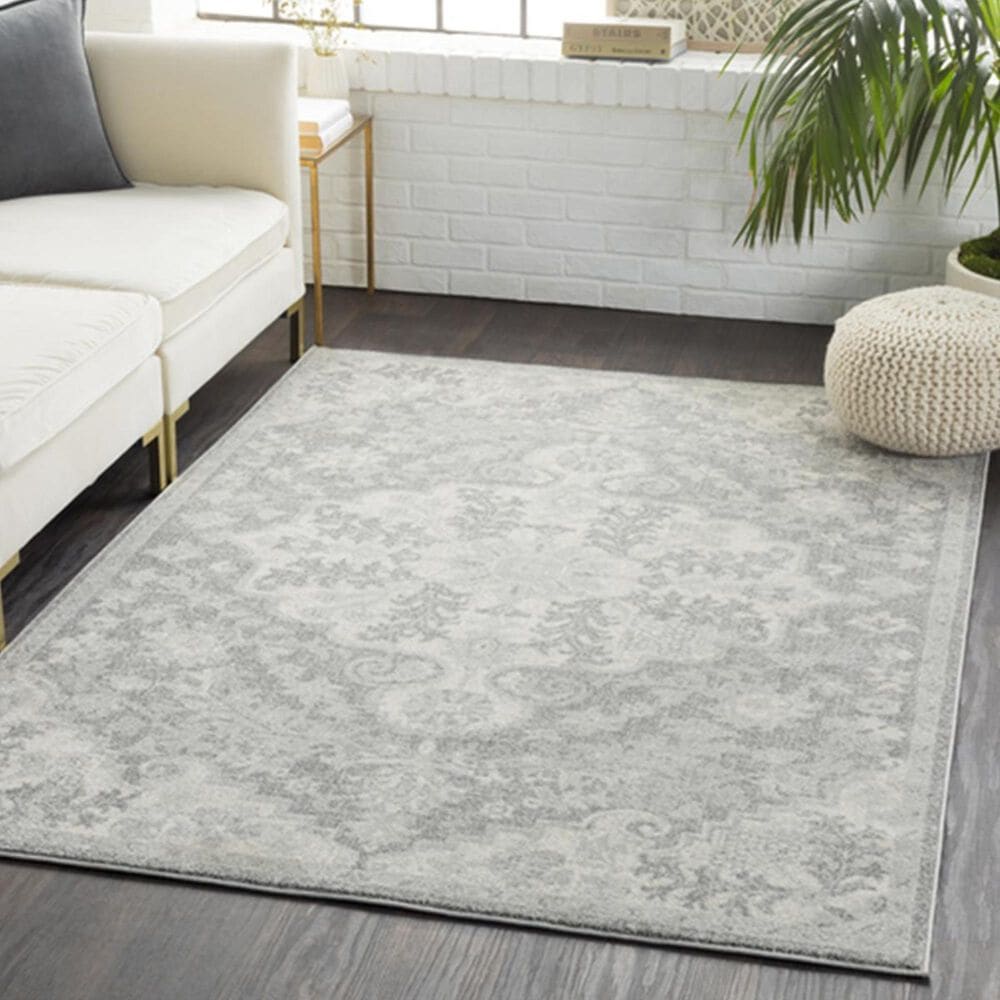 Surya Harput HAP-1070 7&#39;10&quot; x 10&#39;3&quot; Gray, Charcoal and Beige Area Rug, , large