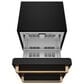 Thor Kitchen Gordon Ramsay 5.4 Cu. Ft. Undercounter Drawer Freezer with Bronze Handle Kit in Black, , large