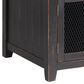 Forma & Co Rustic Chairside Table in Black and Honey, , large
