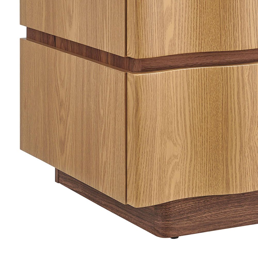 Modway Isola 2 Drawer Nightstand in Light Oak Walnut, , large